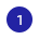 image showing number 1 on a blue background