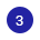 image showing number 3 on a blue background